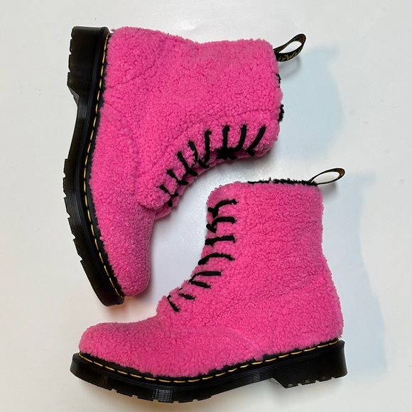 Dr. Martens Air Wair 1460 Pascal Boots Clash Pink 27822682 Womens Size 7 - Picture 3 of 10